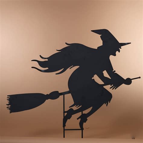 Halloween witch stakes art piece